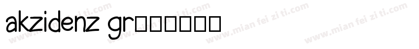 akzidenz gr字体转换